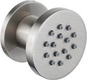 FortiFura Calvi zijdouche - 5cm - rond - PVD - geborsteld RVS
