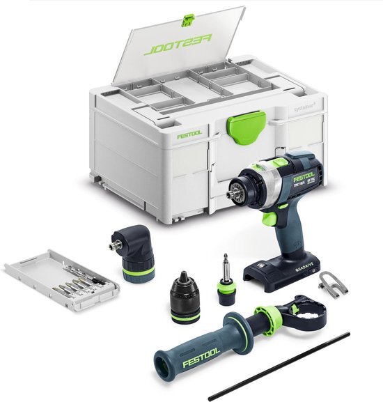 Festool TPC 18/4 I-Basic-Set 18V Li-Ion accu klopboormachine body incl. accessoires in systainer - 75Nm