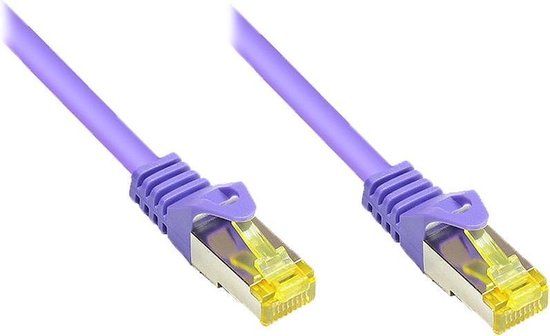 Good Alcasa 40m Cat7 RJ-45 netwerkkabel S/FTP (S-STP) Violet