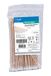 Wattdrager 2-pack (2 x 100 stuks) houten staaf met kleine wattenkop, 15 cm lang, niet-steriel