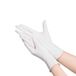 Homéa Set van 100 handschoenen van natuurlijk latex, poeder, maat M, wit