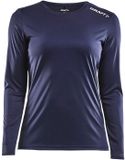 Craft Rush L/S Tee Sportshirt Dames - Maat XL - Navy