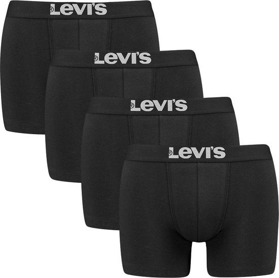 Levi's Lange short - Black - maat L (L) - Heren - Katoen/elastaan - 4-pack