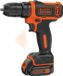 BLACK+DECKER BDCDD12K1 Accuschroef-/boormachine - 10.8V - inclusief accu en lader
