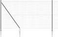 vidaXL Euro-hek - met - grondpennen - 10 - x - 1,6 - m - PVC-Coated - Staal - Grijs - Mesh