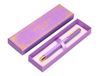 BELIUS Balpen Macaron, zeshoekig, paars en goud, blauwe inkt, designbox