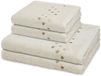 Ross 4-delige handdoekset Stoneline naturel