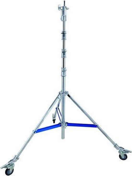 StudioKing Heavy Duty Light Stand - 424cm - Roestvrijstaal