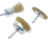 BGS Do it yourself staalborstel set Ø 25 - 50 mm 3 dlg