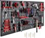 Wan GmbH Panneau d'outils – Mur d'atelier – Mur à outils – Mur perforé – Set de crochets inclus – Étagère murale pour outils – Noir – 120 x 60 x 2 cm