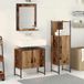 Maison Exclusive - Armoire de salle de bain avec étagères, 3 pièces, marron, bois composite