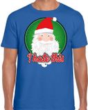 Bellatio Decorations Shoppartners Bv Fout Kerst shirt / t-shirt - I hate this - blauw voor heren - kerstkleding / kerst outfit S
