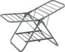 SONGMICS Petit étendoir, étendoir pliable à 2 ailes, peu encombrant, métal, pour petits vêtements, serviettes, salle de bain, balcon, 44 x 101 x 54 cm, gris pigeon
