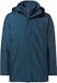 VAUDE Men's Idris 3in1 Parka IV, 3in1 Jas, Regenjas, outdoorJas, Regenjas, met kap, Hardshell Jas, Regenjas, waterdicht, Heren, Outdoorjas