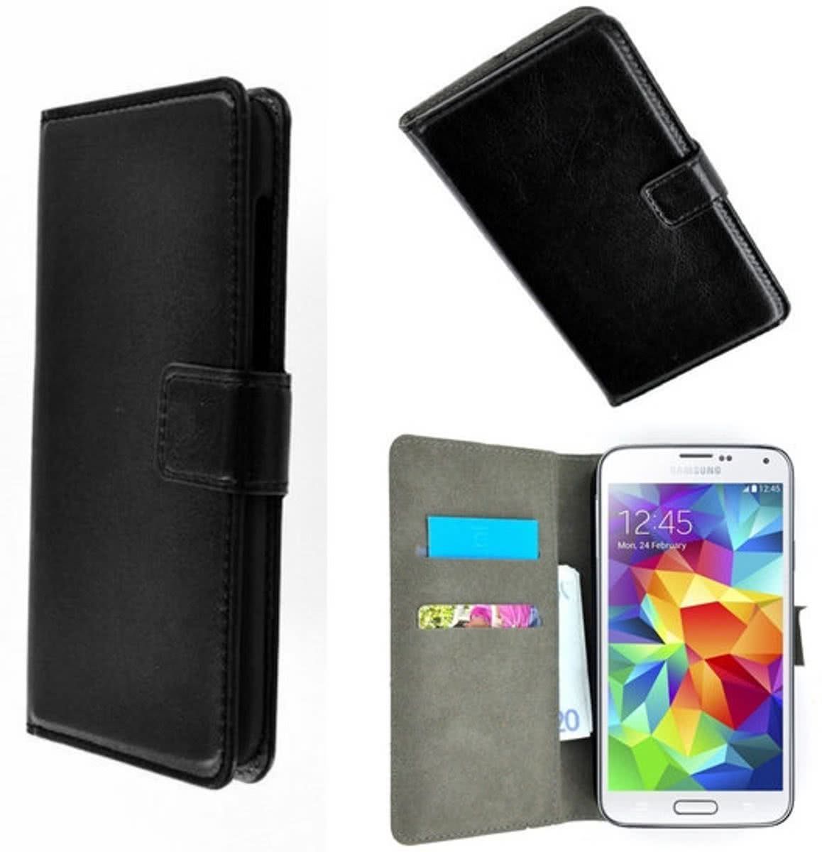 pearlycase Samsung Galaxy Grand Prime Wallet Bookcase hoesje Zwart