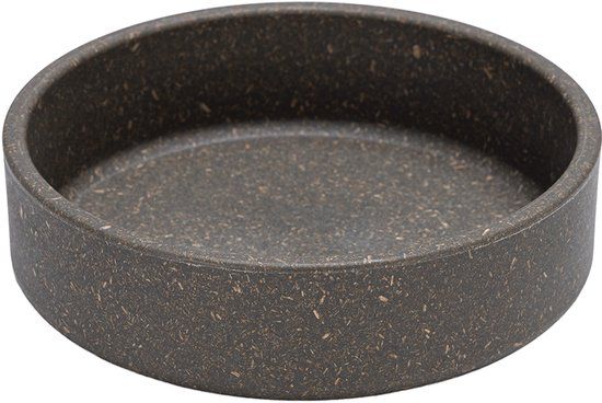 Designed by Lotte Eetbak Noor - Voerbak - Drinkbak - Kat - Bamboe - Grijs - 12 cm