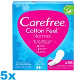 Carefree Cotton Feel Normal - Fresh Scent - 5x56 Stuks