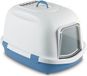 STEFANPLAST SUPER QUEEN Kattenbak met filter, wit/hemelsblauw