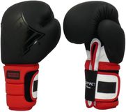 Metal Boxe Sparring Bokshandschoenen, zwart/rood/wit, 14 oz