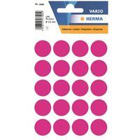 HERMA Mat Zelfklevende Roze Ronde Etiketten - 19 mm - 100 stuks