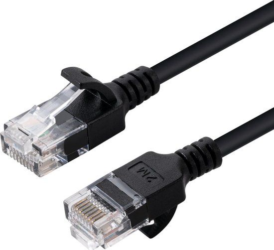 Microconnect V-UTP610S-SLIM netwerkkabel Zwart 10 m Cat6 U/UTP (UTP)
