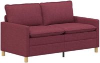 vidaXL Bank Wijnrood Stof 156 x 81 x 87,5 cm