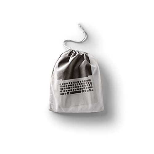 Bonamaison Bedrukte katoenen tas met trekkoord - 20 x 30 cm