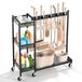 Vevor Porte-outils de jardin 851x300x865mm Support d'outils Système de serrage Noir