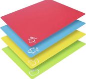 De Millennials Snijmatten Set - 4 Stuks - Rouge/Bleu/Jaune/Vert - Plastique - Vaatwasserbestendig