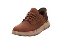 Skechers Garza-Gervin Wide Instappers - Heren - Cognac - Maat 46