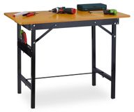 Établi pliable, dimensions 76 x 100 x 60 cm, capacité de charge jusqu'à 100 kg, avec règle de mesure