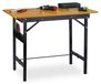Établi pliable, dimensions 76 x 100 x 60 cm, capacité de charge jusqu'à 100 kg, avec règle de mesure