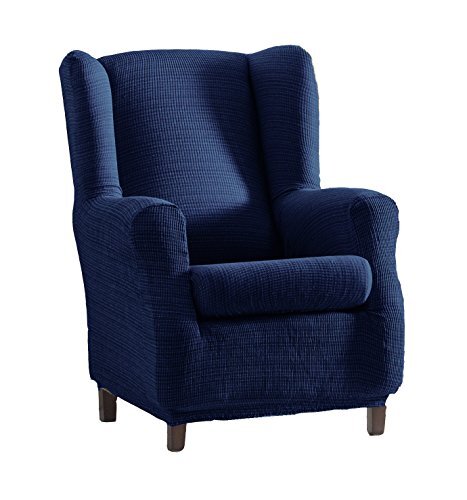 Eysa Aquiles elastische sofa sprei oorfauteuil kleur 03-blauw, polyester katoen, 70-90cm/60-80cm/90-110 cm