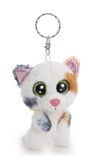 63040 Glubschis 63040 Sleutelhanger Gelukskat Calli Malli, 9 cm, Wit