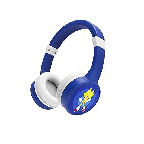 Energy Sistem LOL&Roll Super Sonic Kids Bluetooth Headphones (draadloze kinderhoofdtelefoon Music Share, Bluetooth 5.1, 85 dB Volume Limit, Mic) - Blauw