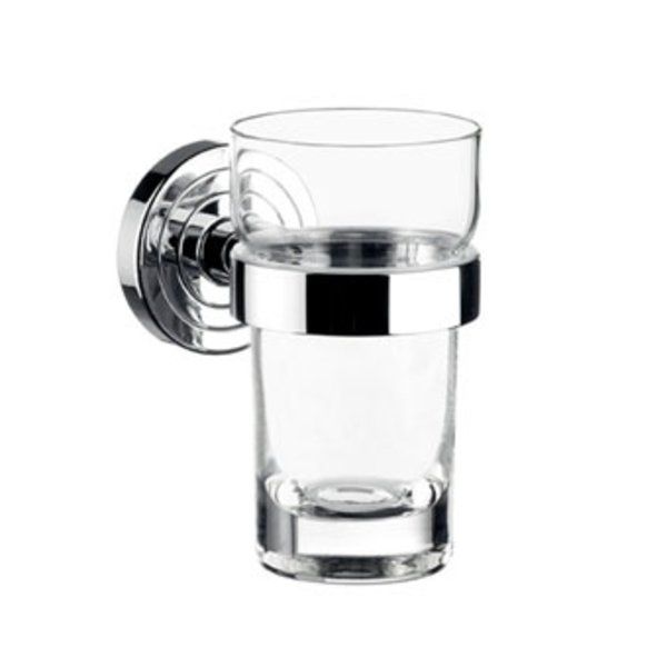 Emco Polo glashouder inclusief glas chroom 072000100