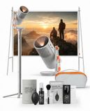 Xgimi MOGO4-PACK4 Draagbare DLP-projector, 1080p, 450 lumen, 71,28 Wh accu, Wi-Fi 5, Bluetooth 5.1 + 5M 4K HDMI-kabel + reinigingsset + draagtas + scherm + standaard + optisch filter