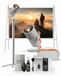 Xgimi MOGO4-PACK4 Draagbare DLP-projector, 1080p, 450 lumen, 71,28 Wh accu, Wi-Fi 5, Bluetooth 5.1 + 5M 4K HDMI-kabel + reinigingsset + draagtas + scherm + standaard + optisch filter