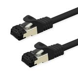 VALUE S/FTP Patchkabel Cat.8 (Class I), LS0H, gevlochten draad, zwart, 1 m