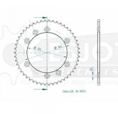 Esjot Couronne transmission Esjot pour moto Suzuki 125 Ts X 1984 à 1991 50 dts P 428