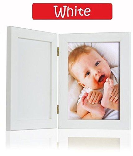 Odcisk Bobasa Baby Handprint Voetprint Gieten Kit Zachte Lucht Drogen Klei Massief Hout Fotolijst