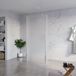 Fortifura Galeria Vrijstaande Inloopdouche - 90x200cm - glas mat - antikalk - 8mm veiligheidsglas - 2 zijwanden - 40cm - wandsteunen en hoekprofielen - hoogglans chroom