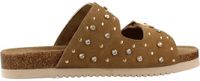 CARMELA 163282 Bruin Platte Sandalen Vrouwen Leer 38 EU
