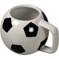 Voetbalvormige mok originele mok zwart