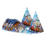 Atosa - Chapeau de pirate Atosa-8443, 16 cm, carton, 6 pièces, bleu (8443)