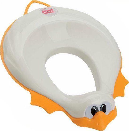 OK Baby Ducka junior toiletverkleiner - wit/geel