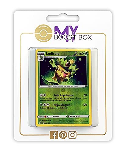 my-booster Ludicolo 9/192 Holo Reverse - Myboost X Epée et Bouclier 2 Clash des Rebelles - Doos met 10 Franse Pokemon kaarten