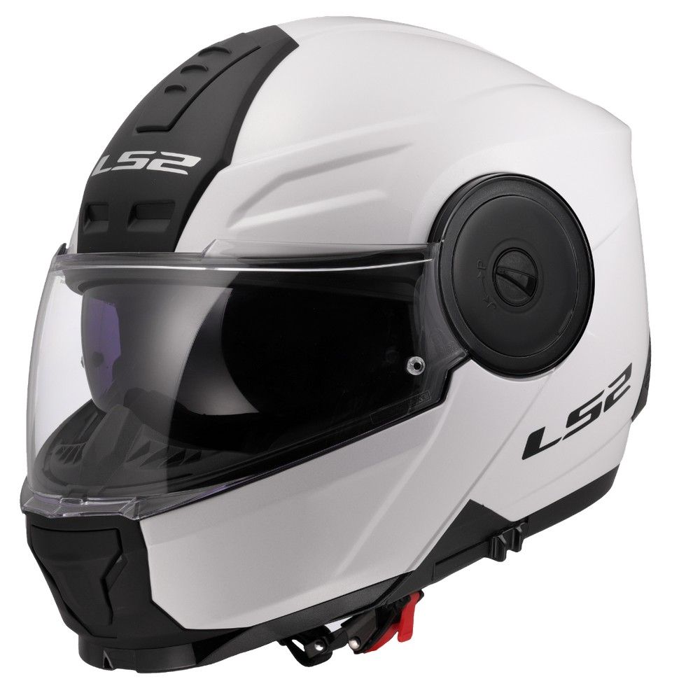 LS2 Modulaire Motorhelm SCOPE II SOLID Gloss White, XXL