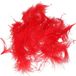 Merkloos Santex Hobby knutsel veren - 60x - rood - 7 cm