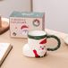 koiwa Creatieve Kerst Sokken Cup Leuke Kerst Sneeuwman Keramische Mok Meisje Paar Kerst Water Cup